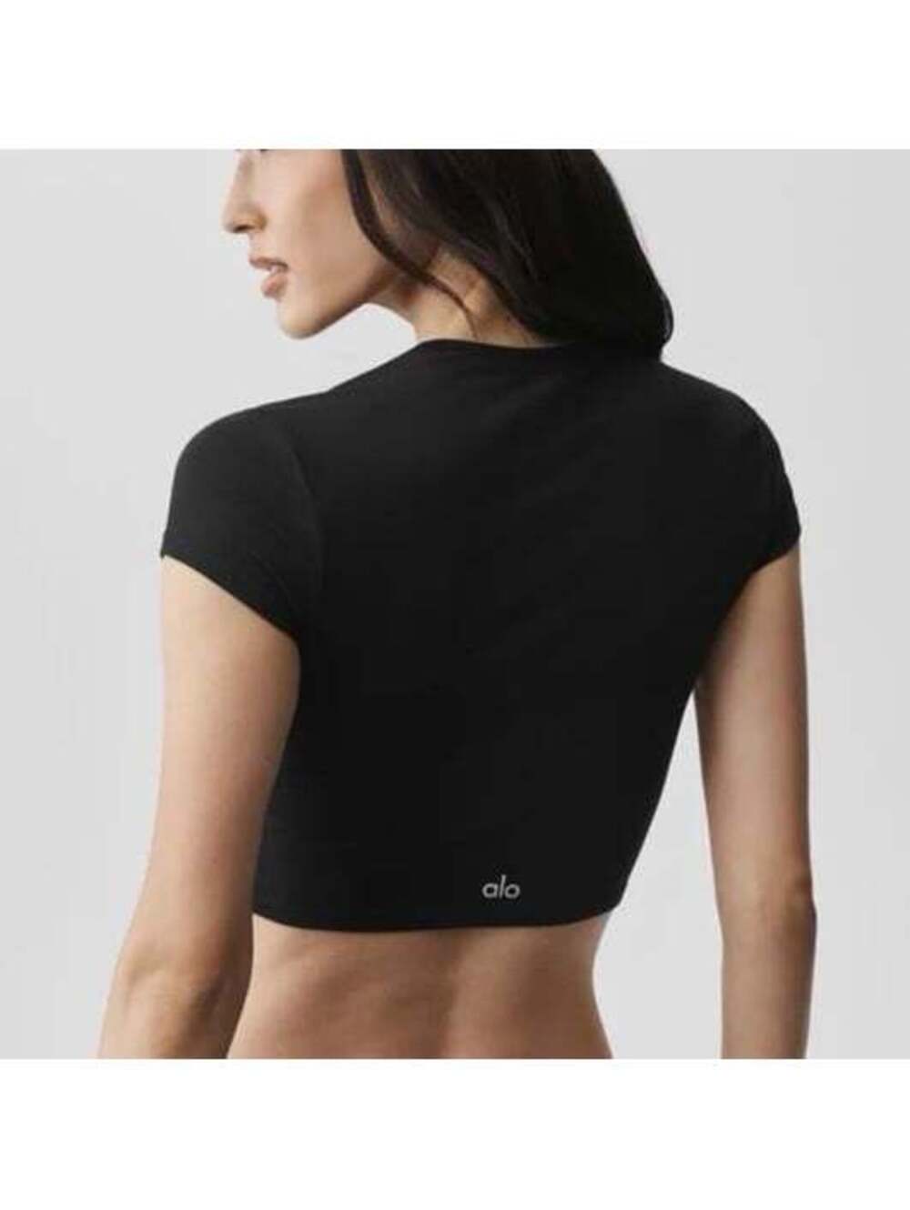 Alo Alosoft Crop Finesse Short Sleeve size XS